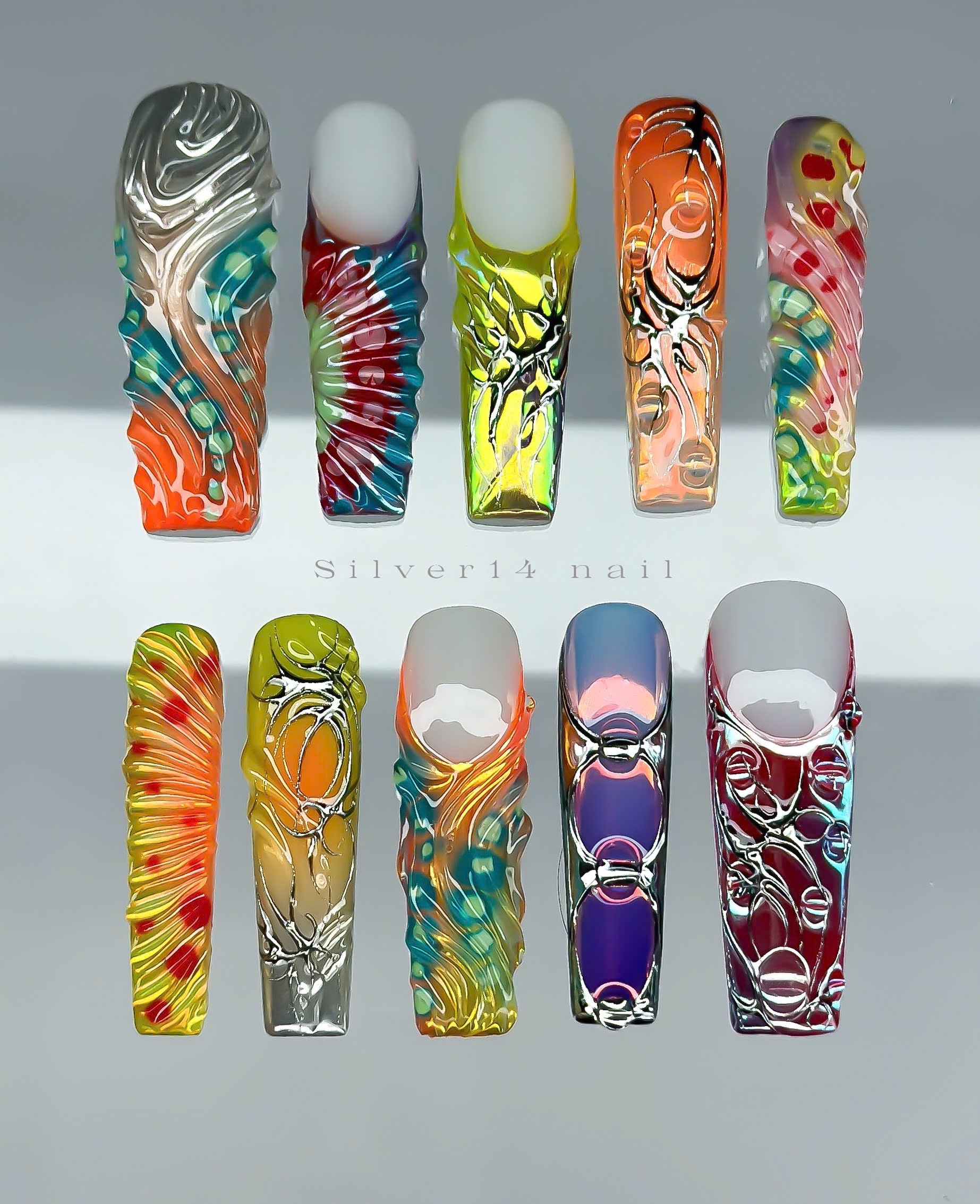Cyber-Liquid Neon Sculpted (90)