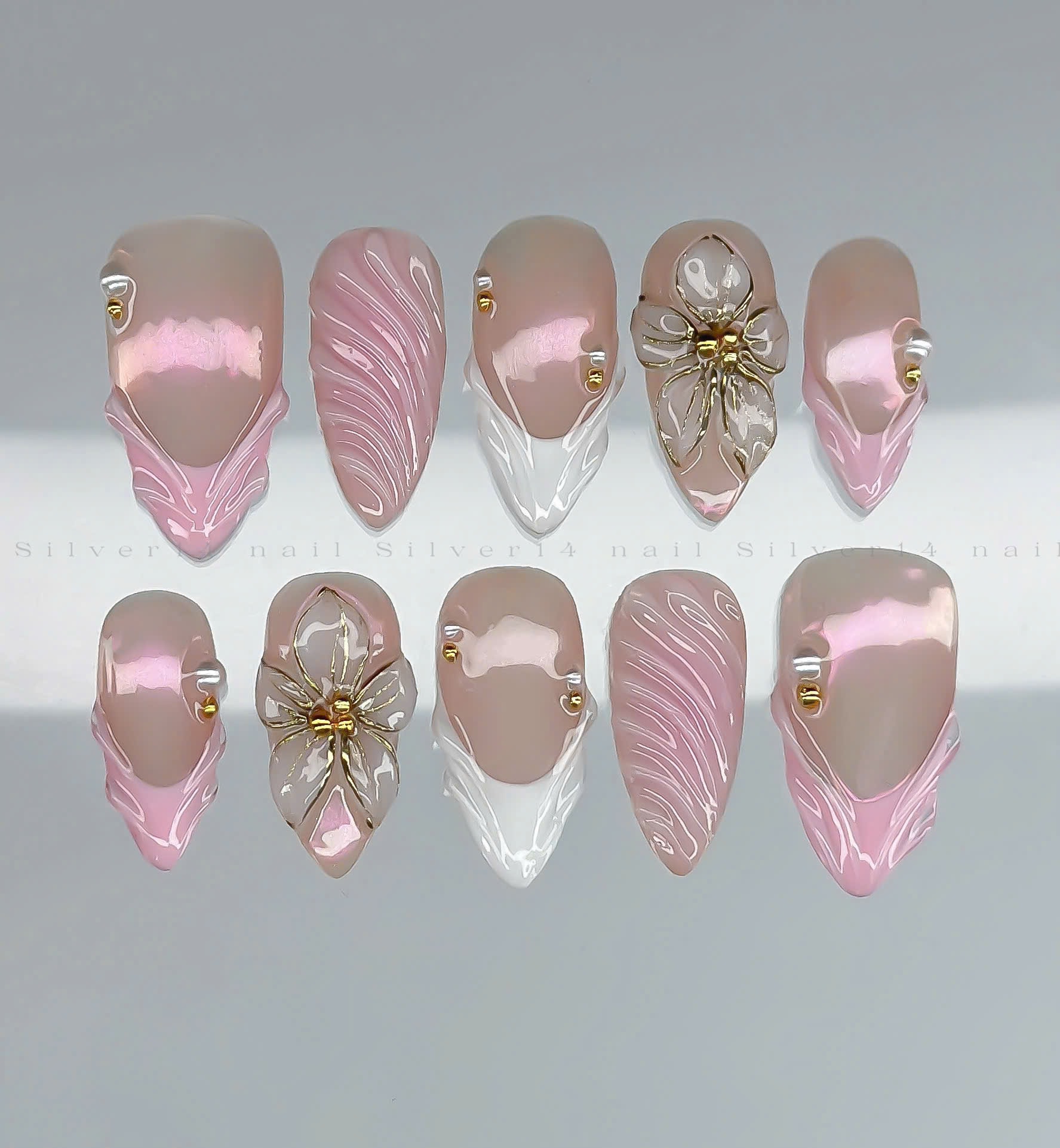 Blush Ribbon Charm (148)