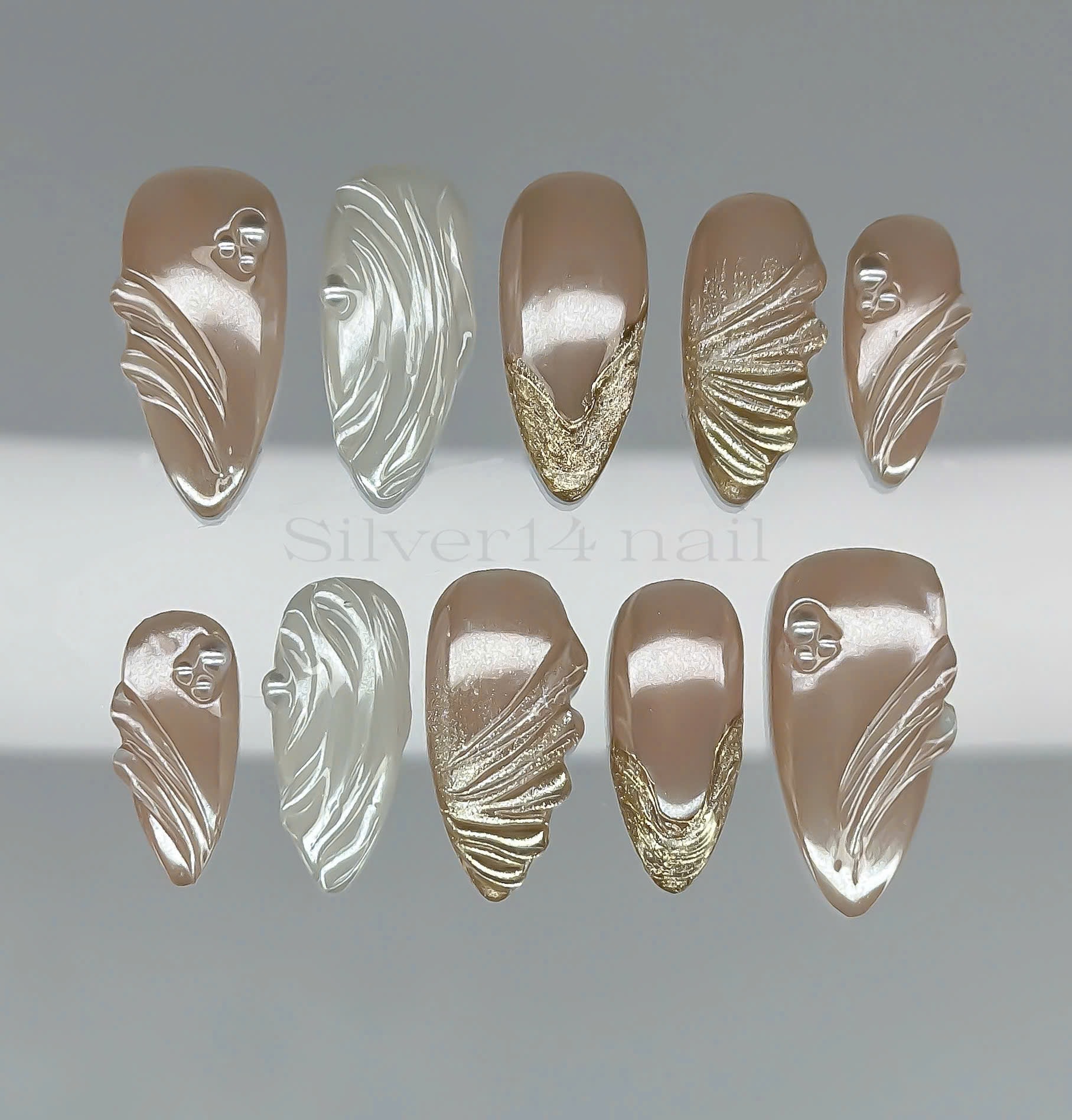 Champagne Shell Veil (196)